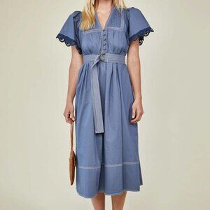 Hunter Bell Size XS Valencia Dress in Stone Wash